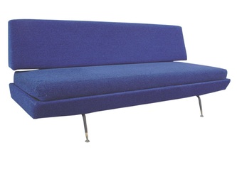 #Flexform Italy production blue sofas dormeuse in the manner of marco #zanuso  italy design years 50 isa