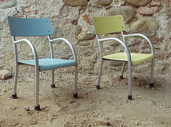 small #children chairs years 50 in the manner of #terragni