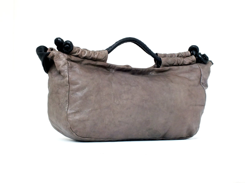emma spina italy design leather hand-shoulder big bag maxi borsa pelle 