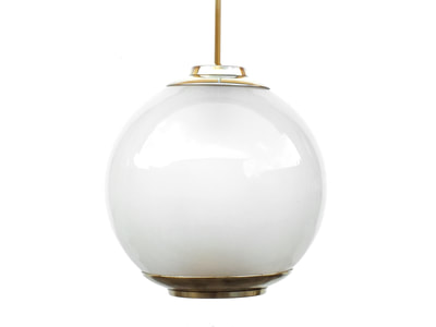 #Azucena Italy Luigi Caccia #Dominioni design years '52  ceiling lamp ball  #ls2 pallone