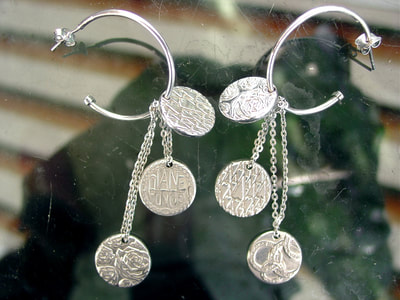 pianegonda earrings silver signed designorecchini anelli