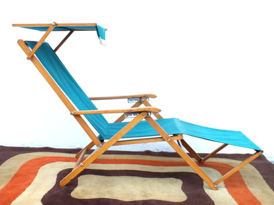 #Reguitti Brescia Italy #longchair "Capri" design years 50