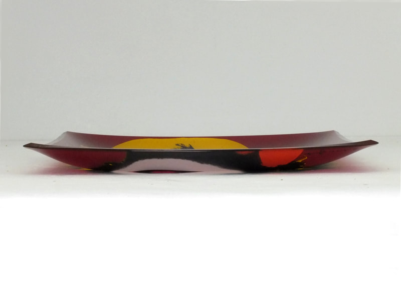 rosenthal germany andy warhol square glass plate 