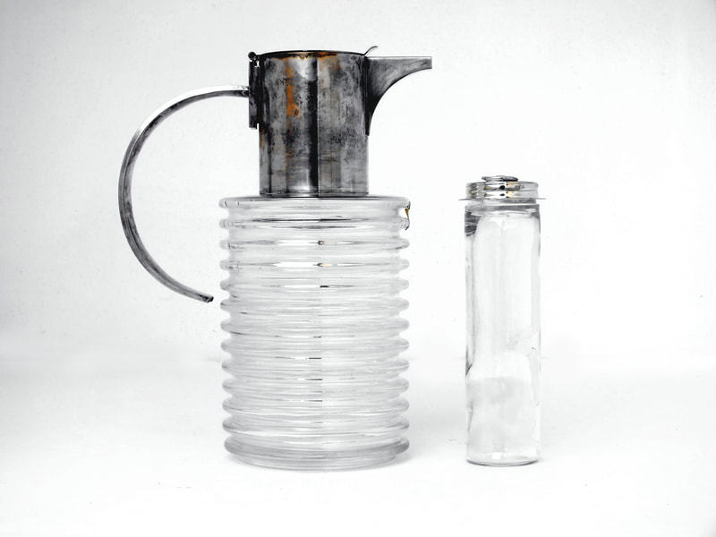 Sergio Asti design years '70 for Arnolfo di Cambio lemonade wine ice cooler silverplate