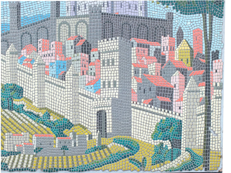 seri arte impronte edizioni mosaici  serigrafia (1)Seri Arte Italy Impronteedizioni “ I mosaici” large panel years '80
