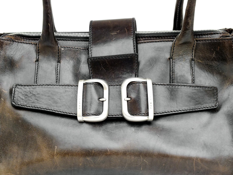 the bridge big bag cuir leather years '90 perfect and rare