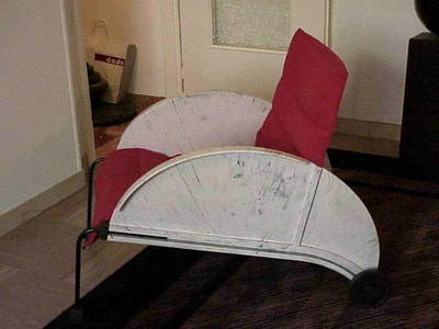 #Kartell armchair #4814 by Anna Castelli #Ferrieri design in years 80 #kartellferrierichair