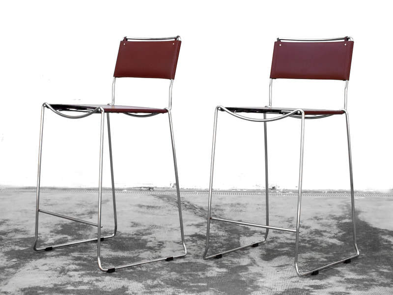 Alias Italy production two stools by Belotti Giandomenico design in years '70