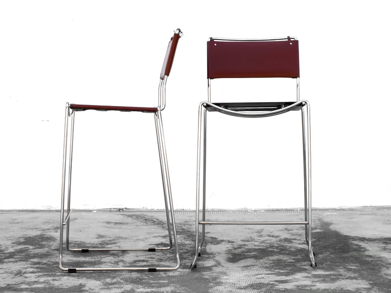 Alias Italy production two stools by Belotti Giandomenico design in years '70