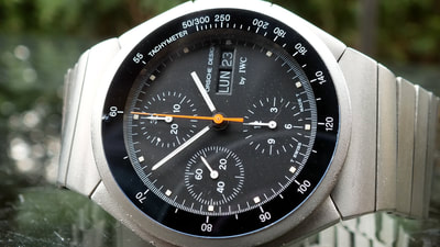 IWC Porsche design cronografo in titanio prima versione anni '80