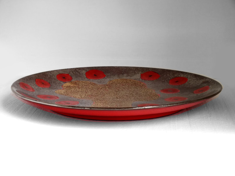 Pippo Pozzi Alessandria/Biella Italy ceramic plate design in years '60