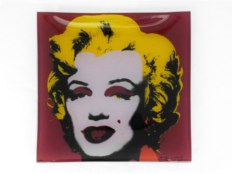 rosenthal germany andy warhol square glass plate 