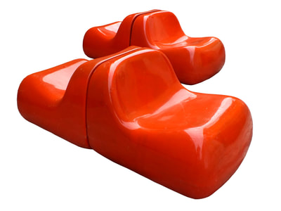 #Saporiti Italy year '68 design Alberto #Rosselli 4 armchair #jumbo 