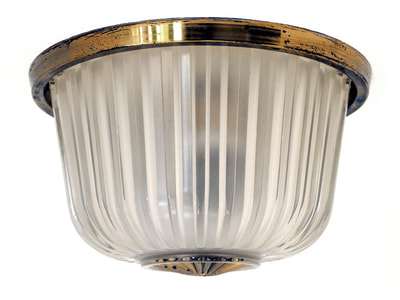 #Seguso Italy ceiling or wall #lamp in pressed crystal design years '40 #decò