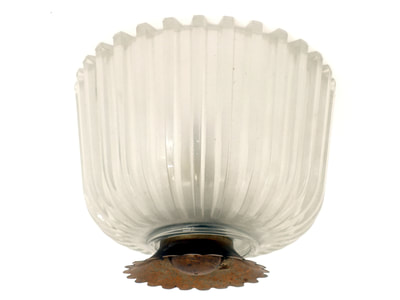 #Seguso Italy ceiling or wall #lamp in pressed #crystal design years '40 #decò