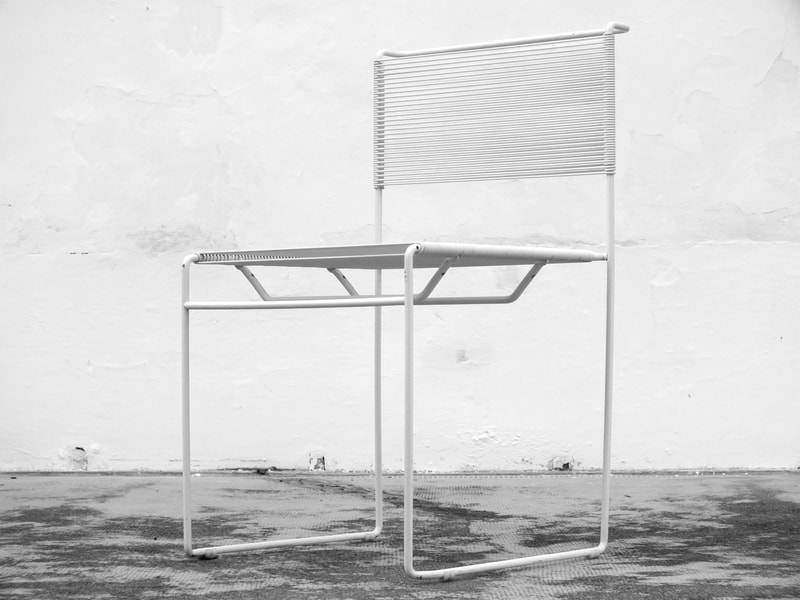 set 4 spaghetti chairs  design by Giandomenico Belotti  for Fly Line years '70