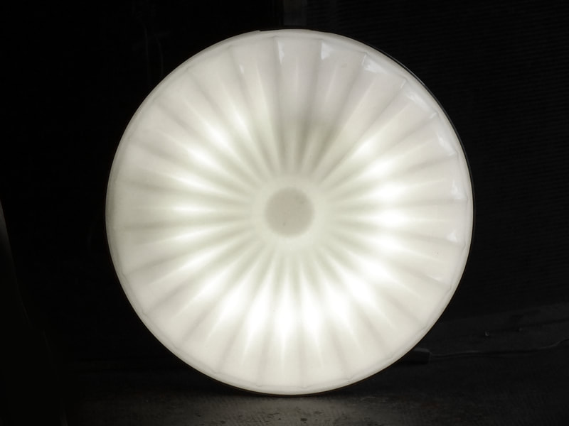 Stilux Italy production in years '60 big wall or ceiling lamp
