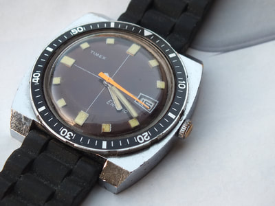 Timex electric diver years '70 big size of 1,7 inches for side